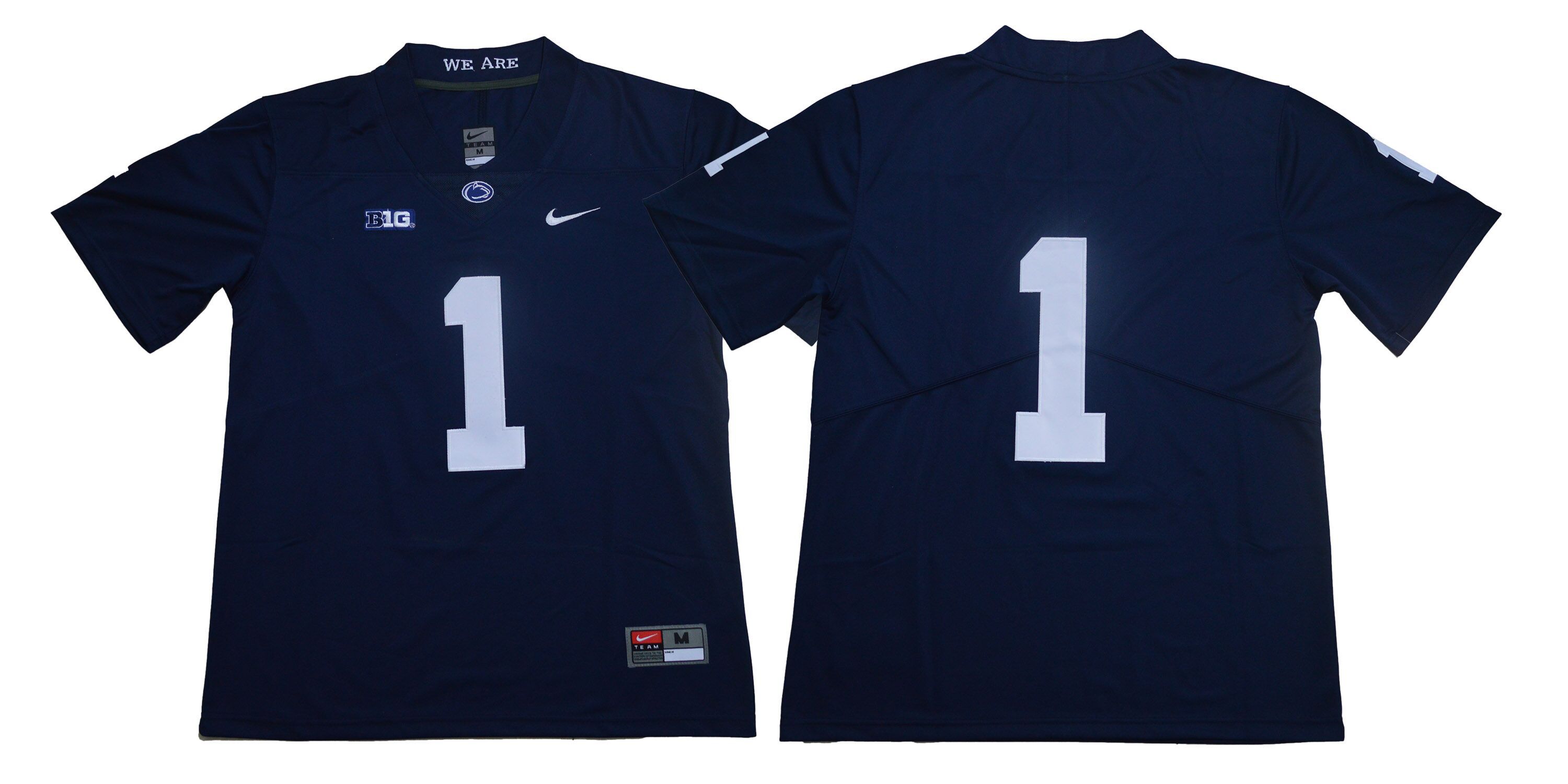 Men Penn State Nittany Lions #1 Joe Paterno Navy Blue Nike NCAA Jerseye